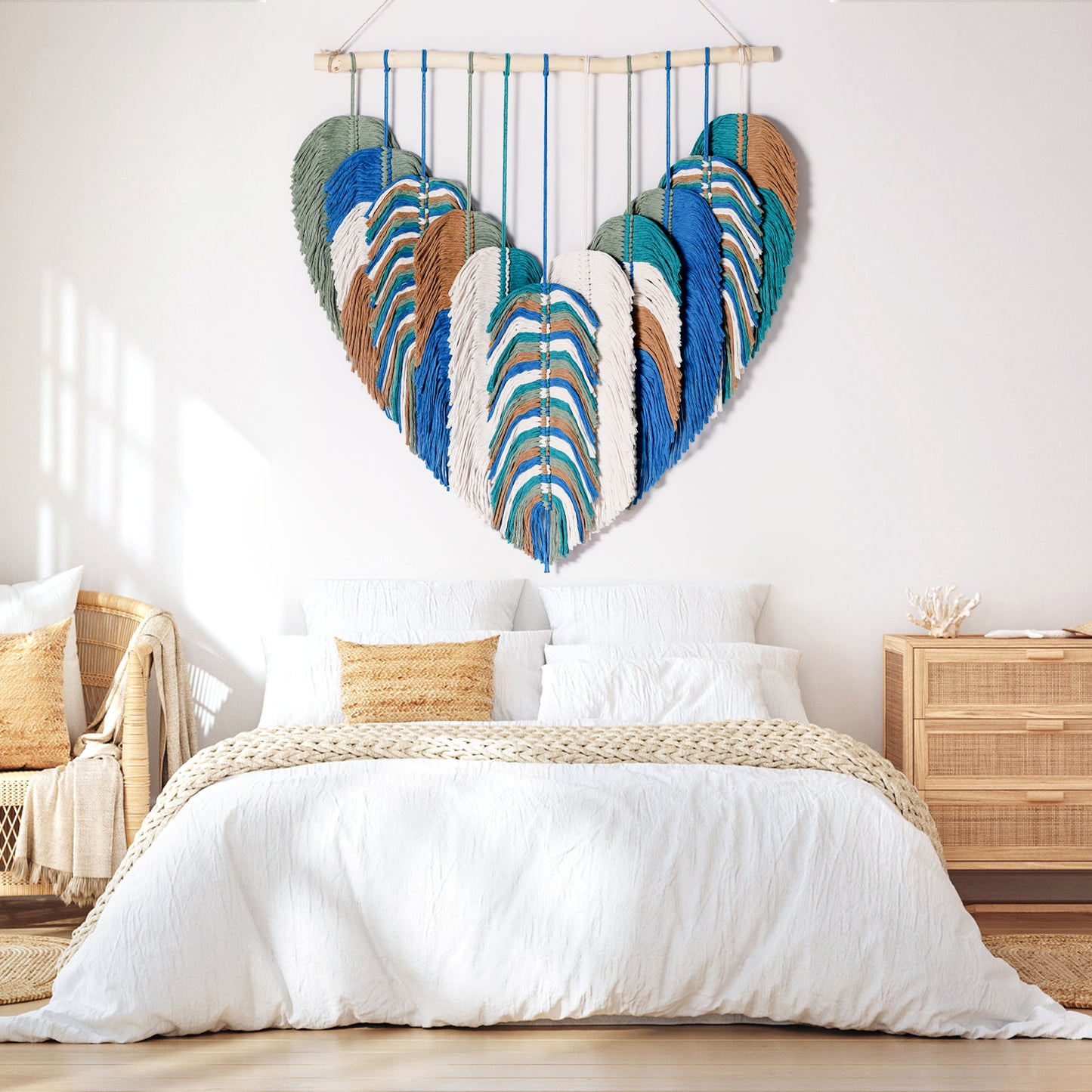 Boho Tapestry for Bedroom, Large Macrame Wall Hanging, Boho Wall Tapestry for Bedroom, Macrame Wall Decor for Living Room