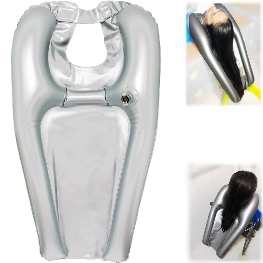 HousewoW Inflatable Shampoo Bowl, Portable Hair Washing Tray for Bedside and in Bed