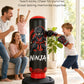 Inflatable Punching Bag for Kids 8-12, 66 in Kids Punching Bag with Gloves, 5-in-1 Ninja Boxing Bag for Karate, Taekwondo, MMA, Birthday Gift for Boys and Girls, Christmas Gift for Boys and Girls