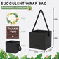2.5 Inch Succulents Wrap Bags with Thank You &amp; Let Love Grow Stickers, Party Favor Boxes for Baby Shower Favors for Guests, Mini Gift Bags with Handles for Wedding Favors for Guests