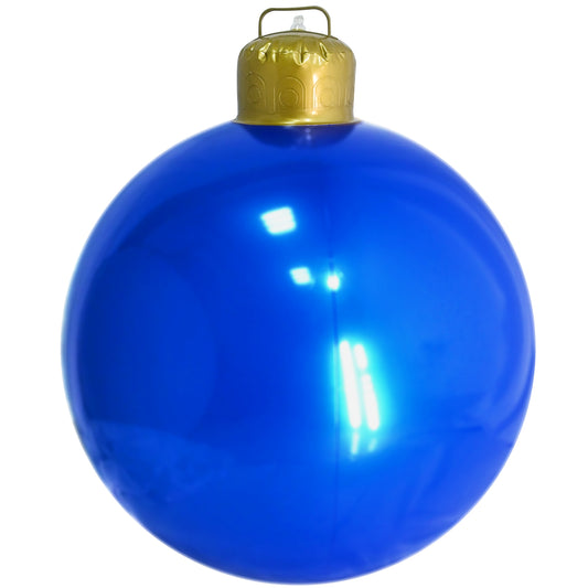 ULLIKI Christmas Decorations Inflatable Ball- Large PVC Outdoor Christmas Ornaments- Giant Hanging Yard Tree Decor for Outside Holiday (Blue)