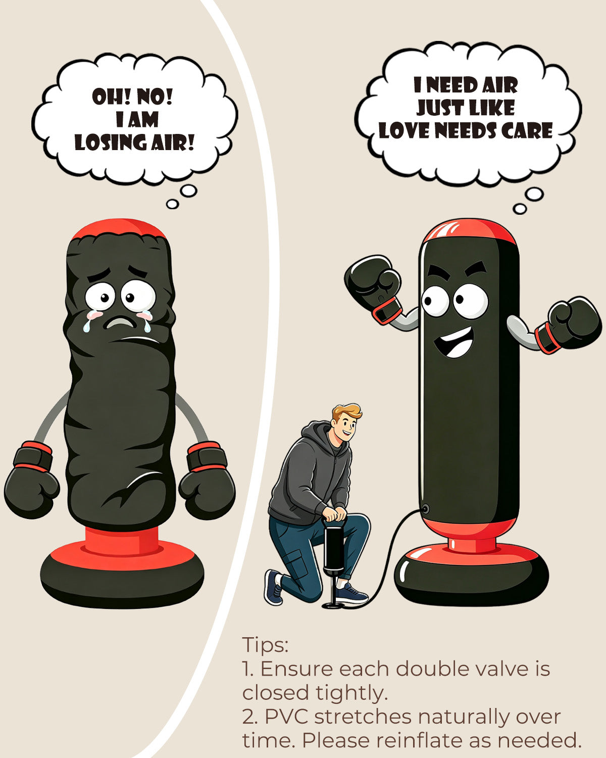Inflatable Punching Bag for Kids 8-12, 66 in Kids Punching Bag with Gloves, 5-in-1 Ninja Boxing Bag for Karate, Taekwondo, MMA, Birthday Gift for Boys and Girls, Christmas Gift for Boys and Girls
